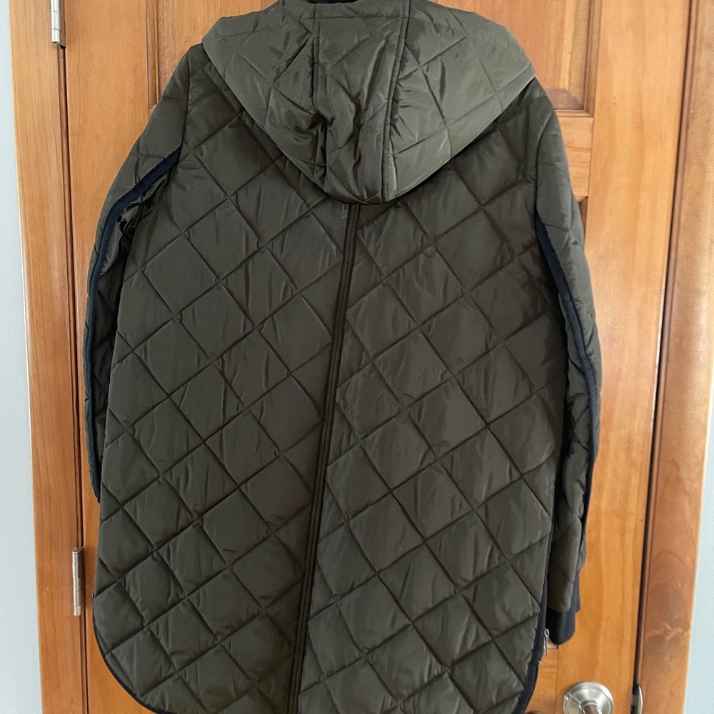 DKNYC Quilted Bomber Jacket - Dark Green